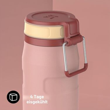 Термопляшка Stanley IceFlow Bottle Twist Flip 0.47L з кришкою-клапаном, герметична, Peach Rose