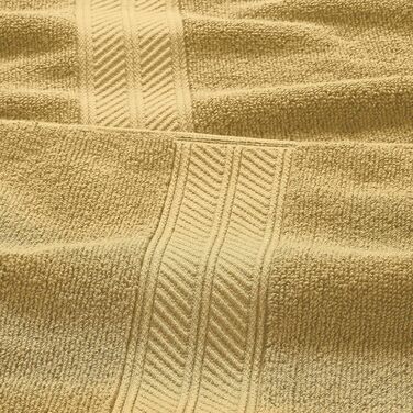 Amrapur Overseas | Trefoil Filigree 6-Piece Reversible Dyed Jacquard Towel Set (Gold) Standard Gold