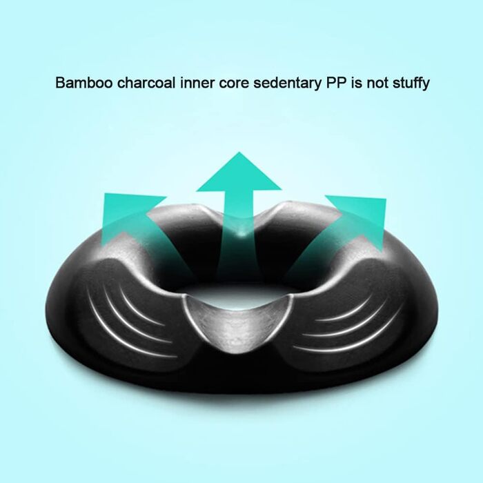 Portable Foam Orthopedic Hemorrhoid Seat Cushion, Ergonomic Seat Cushion for Hemorrhoids and Prostate, Pain-Relieving, Toilet Seat Cushion Massage Cushion (Male)