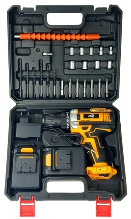 Акумуляторний шурупокрут Force Tools 24 V 5,40 Ah 28 Nm з 2 акумуляторами