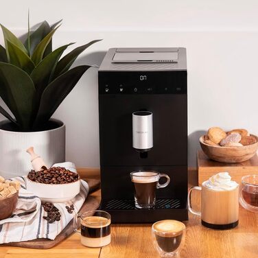 Автоматична кавомашина Cecotec Cremmaet Compact 1350 Вт, 19 бар, термоблок, з млином, резервуар 1,1 л, автоочищення