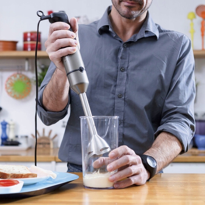 Занурювальний блендер Black+Decker BXHBA1200E, 1200 Вт, чорний