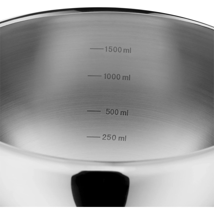 WMF Function Bowls Mixing Bowl 1.25l, Bowl 20 cm, Polished Cromargan Stainless Steel, Dishwasher Safe, Stackable