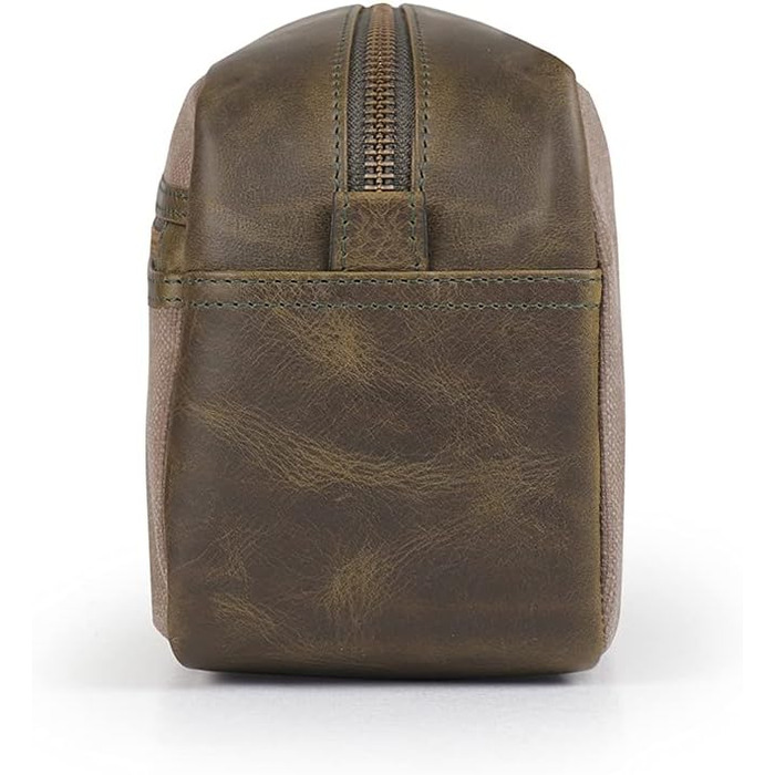 Чоловіча дорожня сумка Londo Echtleder, набір для туалету (Olive)