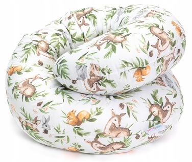 Подушка для сну Babymam-рогал 300 см, наповнювач — силіконові кульки, 3в1