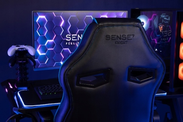 Офісне крісло Sense7, обертове, синє