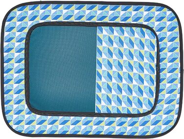 Клітка для цуценят VEVOR, розкладний вольєр для собак, 914 x 914 x 584 мм, з мискою, 600D Oxford, для малих та середніх тварин (Блакитна)