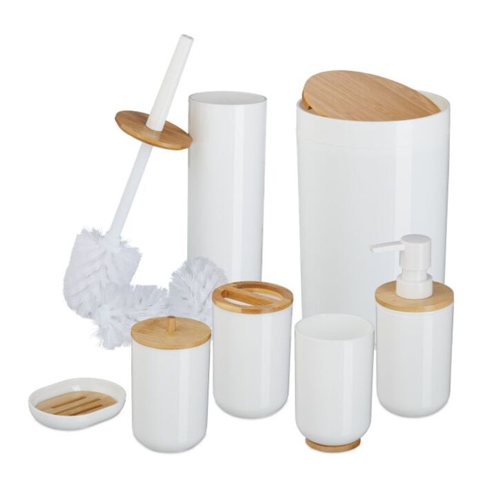 Relaxdays 7-Piece Bathroom Set