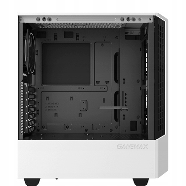 Білий ігровий корпус для ПК Mid-Tower ATX з ARGB підсвіткою та загартованим склом