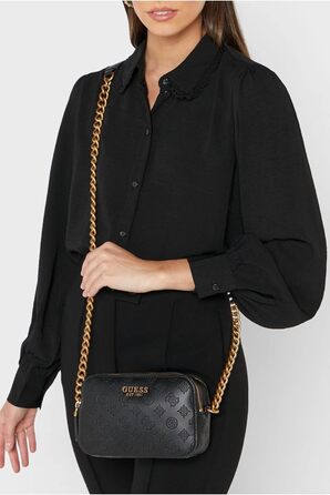 Сумка через плече GUESS Noelle Logo Black - оригінальна жіноча сумка