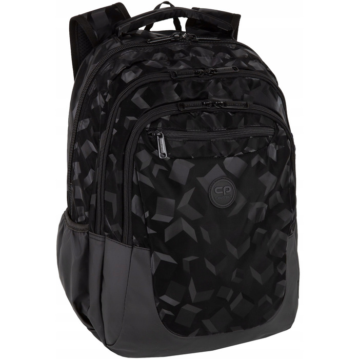 Шкільний багатокамерний рюкзак CoolPack, чорний, 28 л