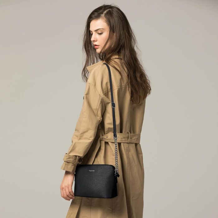 Сумка жіноча TANTOMI через плече: елегантна чорна крос-боді сумка на ланцюжку для вечірок