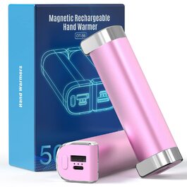 Електричні грілки для рук 5000mAh (2 шт.) - багаторазові, для дітей та дорослих, для активного відпочинку, рожеві