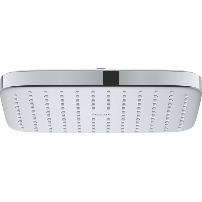 GROHE Vitalio Start 250 Showerhead (water-saving, anti-limescale system, durable surface), chrome, 26815000 (square)