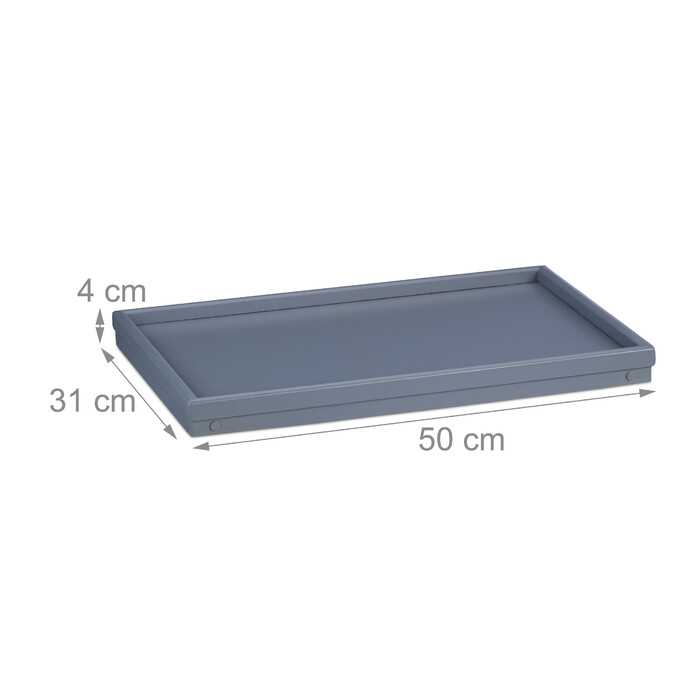 Relaxdays Bamboo Bed Table - Grey