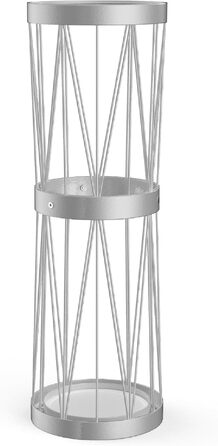 Тримач для парасольок Mango Steam Pluvian™ Soakstone™ Tall Round, сріблястий (багаторазовий)