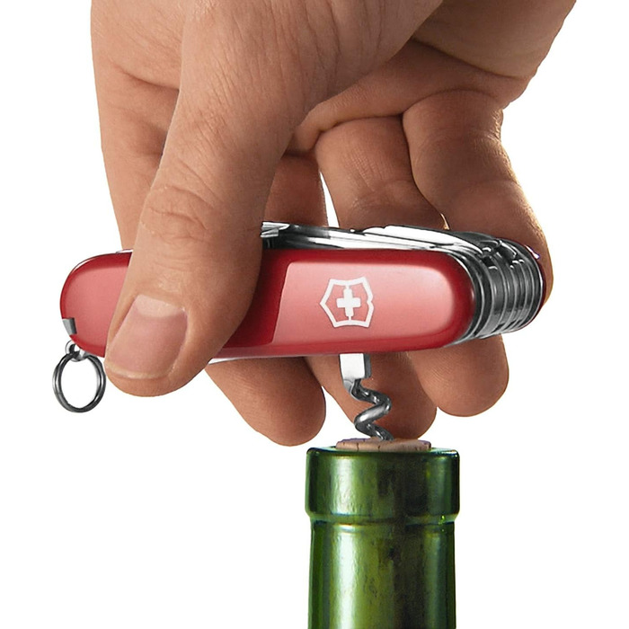 Швейцарський ніж Victorinox Huntsman, 15 функцій, білий, мультитул Swiss Army Knife з лезом, штопором, відкривачкою