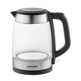 Електричний чайник Concept RK4150, 2200 Вт, 1,7 л, сріблястий/сірий