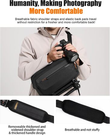 Чохол для камери Cwatcun: водостійкий, з кріпленням для штатива, для фотографів, чорний