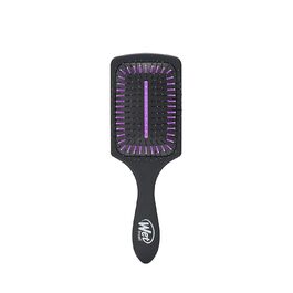 Щітка WetBrush Paddle Detangler з технологією HeatFlex та Aquavents для легкого розчісування та швидкого сушіння, підходить для всіх типів волосся, з активованим вугіллям, чорна