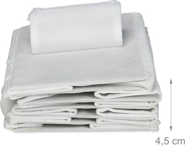 Органайзер для шафи Relaxdays з тканини, 6 відділень, 2 шухляди, сірий, флізелін, 82 x 30 x 14,5 см