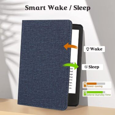 Чохол для Kindle Paperwhite 5/6/7/12 (2012-2024) MOKASE з підставкою та кишенькою, Pine Green