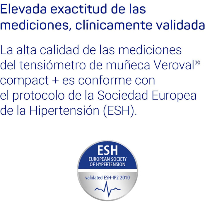 Тонометр VEROVAL BiManán Compact - цифровий, на зап'ястя, автоматичний, для точного вимірювання, 200 значень, універсальний розмір (22-42 см)