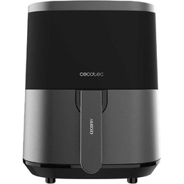Фритюрниця без олії Cecotec Cecofry Fantastik Window 4000, 4 л, 1400 Вт, 9 програм, сенсорне управління, PerfectCoo, 80-200ºC, чорна