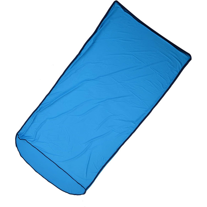 Qukai Elastic Sleeping Bag Liner Ultralight Sleeping Bag Liner Multifunctional Elastic Travel Sheet for Outdoor Camping Compact Design Blue