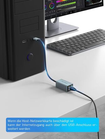 Док-станція USB-C з алюмінію: 2 HDMI, Gigabit Ethernet, 4 USB-A, USB-C 3.0, PD 100W, SD/TF, 1000Mbps RJ45, для Macbook, Lenovo, HP, Dell, Surface