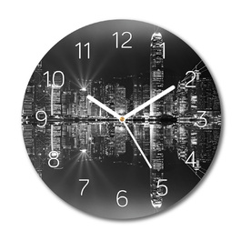 Настінний скляний годинник 