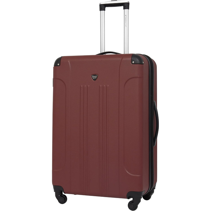 Валіза Travelers Club Chicago Hardside Розширювана Спіннер 20' Carry-On (Набір з 3 шт., Apple Butter)