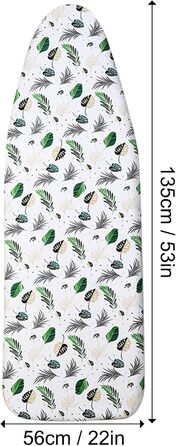 Чохол для прасувальної дошки універсальний 135 x 56 см, для парогенераторів та прасувальних столів, захисний чохол, легко встановлюється