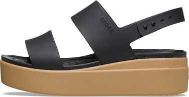 Босоніжки Crocs Brooklyn Low Wedge жіночі, чорні (39 EU)
