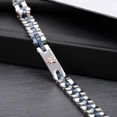 Браслет чоловічий Maserati Jewels JM220ASR08 з нержавіючої сталі та кераміки