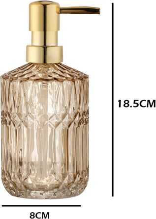 Скляний дозатор для рідкого мила YunNasi - зелений, для кухні, ванної кімнати, пральні