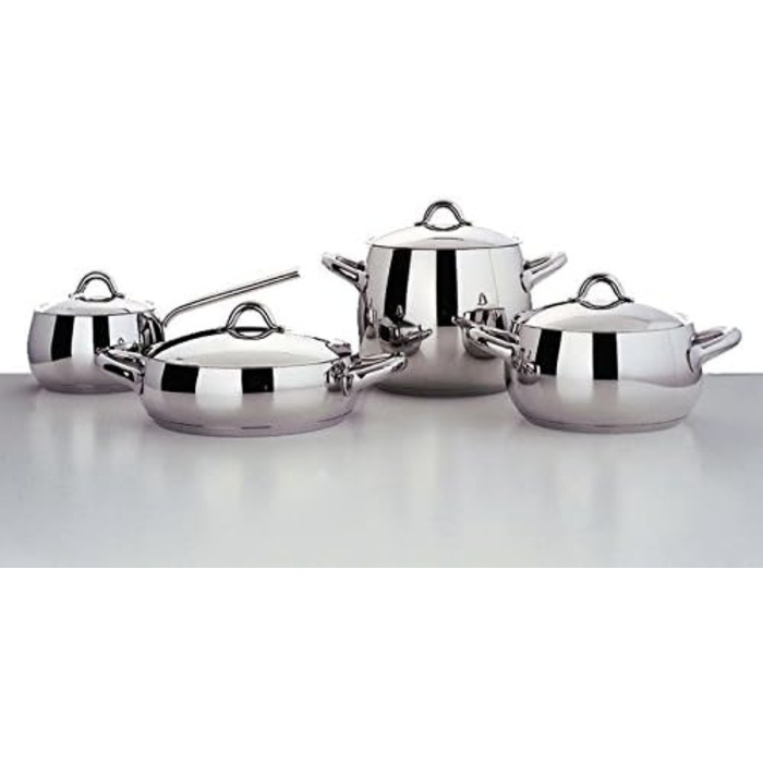 Каструля з нержавіючої сталі Alessi 'MAMI', 14 см, срібна