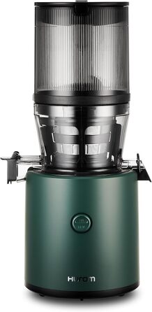 Соковижималка Hurom H320N для овочів та фруктів, електрична холодного віджиму, 200 Вт, тиха, легке очищення, великий контейнер 2 л, BPA Free, темно-зелена