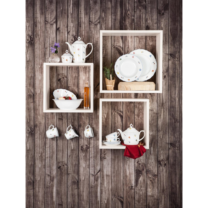 Seltmann Weiden 001.717236 12-Piece Sonate Nostalgie Tableware Set, 32.3 x 32.3 x 23.5 cm, White