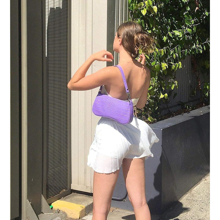 Сумка жіноча JW PEI Eva через плече світло-фіолетова - оригінальна та стильна