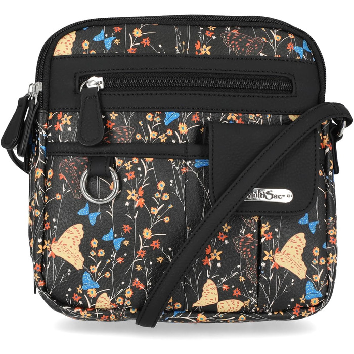 Сумка жіноча кросбоді MultiSac Briarcliff Floral міні з блискавкою