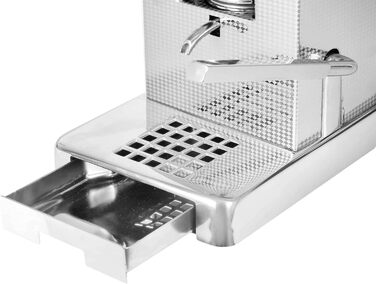 La Piccola Perla Italian Espresso Machine for ESE Pods - Environmentally Conscious and Economical in Consumption - For Standard ESE Pads 44mm PICP4S4GXX Silver
