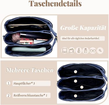 Стильна жіноча сумка-шопер Blau з ручками та ланцюжком, шкірзам, для роботи, подорожей, школи