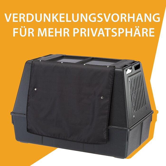 Переноска для собак Ferplast ATLAS CAR SCENIC SPECIAL MINI – переноска для автомобіля, 82x51x61 см, з сіткою для вентиляції та знімним килимком