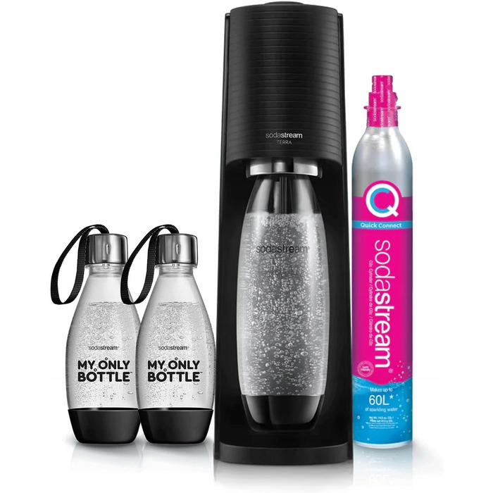 Сифон для води SodaStream Terra, 1,000 мл, багатоколірний, 3 пляшки в комплекті