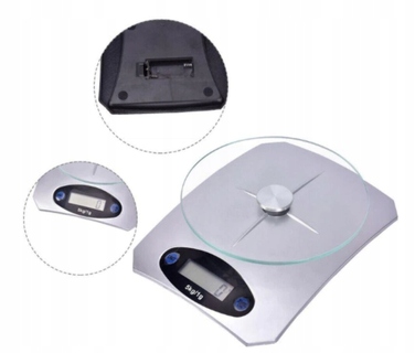 Кухонний ваги Kamille, сріблястий/сірий, 5 кг