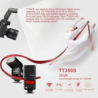 Спалахувач Godox TT350S для камер Sony - система спалахів