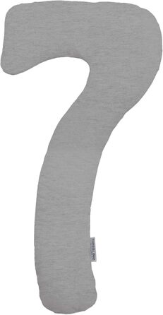 Theraline my7 Replacement Cover for Side Sleeper Pillow, Cover made of fine Bamboo Viscose + Organic Cotton, Bamboo Collection, Color: Melange Medium Grey Bamboo Collection