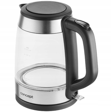 Електричний чайник Concept RK4150, 2200 Вт, 1,7 л, сріблястий/сірий