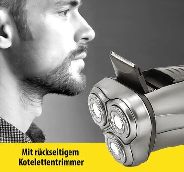 Електричний чоловічий верстат для гоління Carrera Rotationsrasierer - гоління мокрою та сухою, для чутливої шкіри